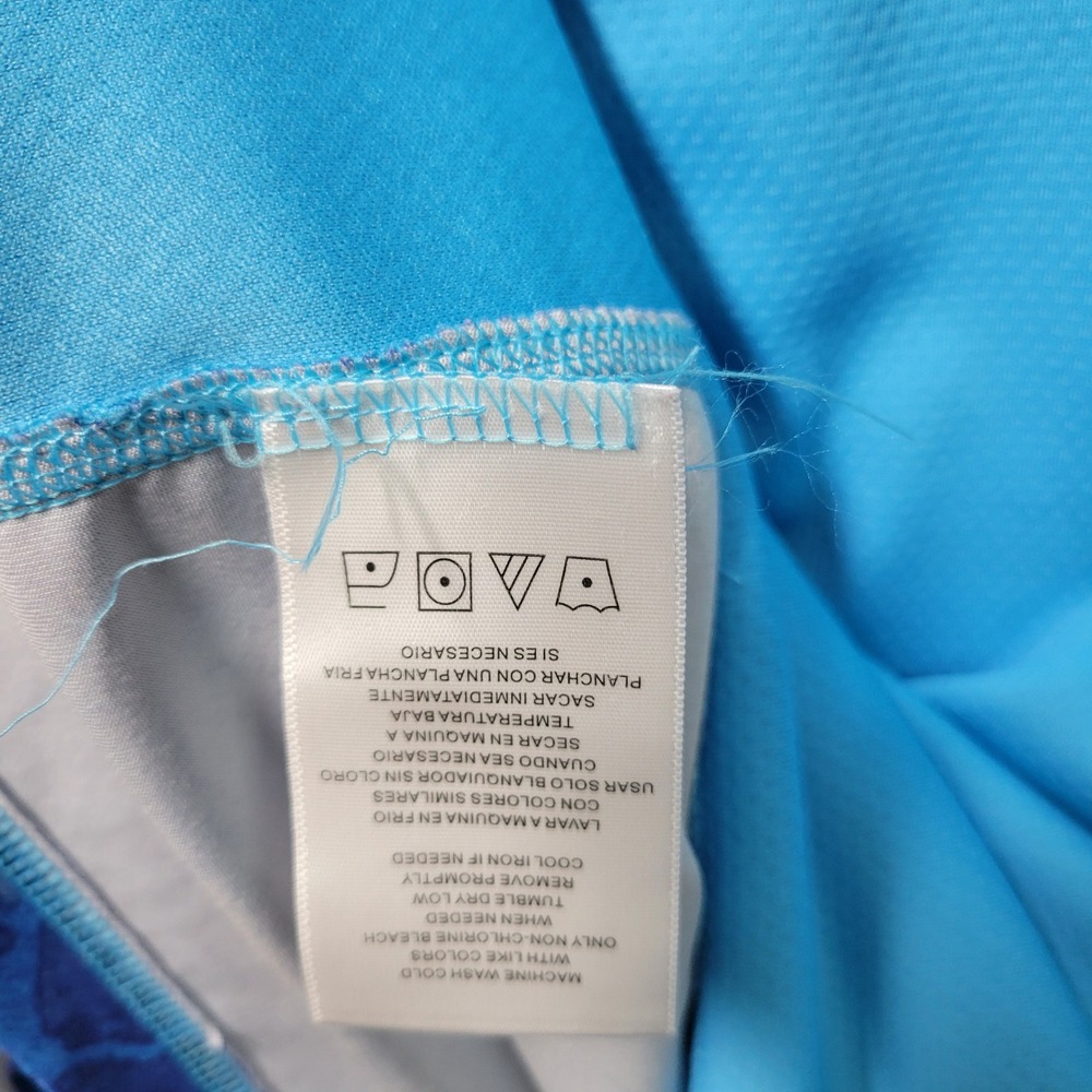 Habit Mens Medium Blue Quarter Zip‎ Long Sleeve Solar Factor Shirt - Picture 5 of 8